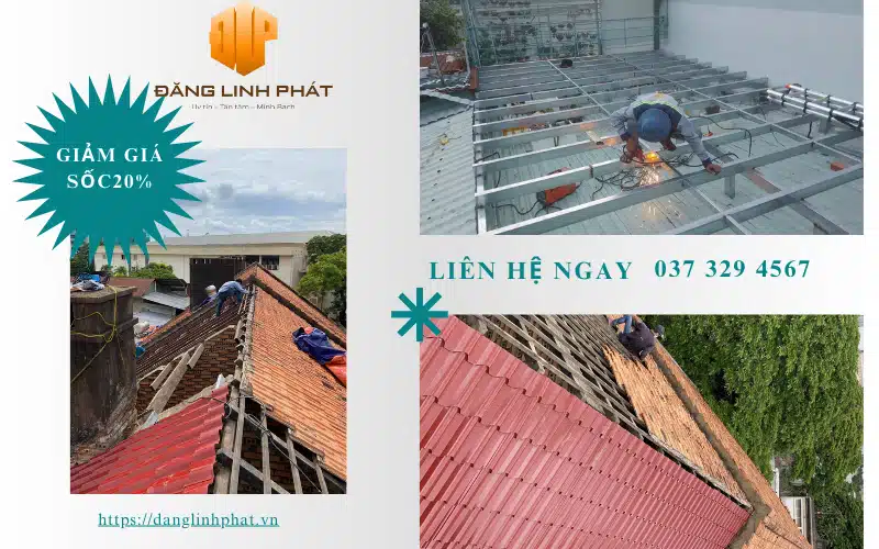 sửa mái tôn giá rẻ Bình Dương