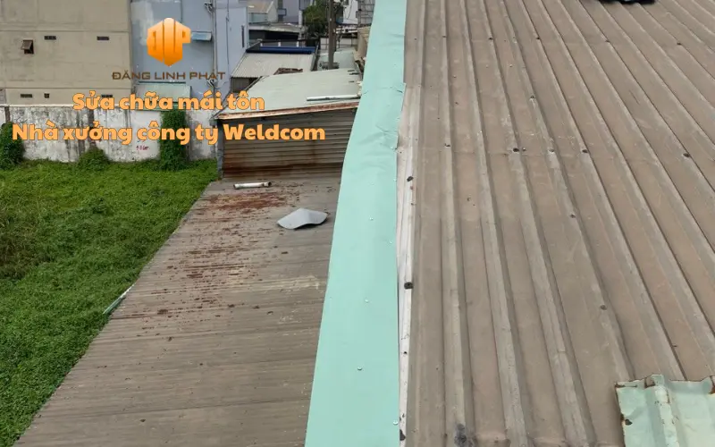 Công trình sửa chữa mái tôn nhà xưởng