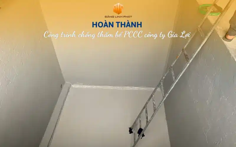 Hoàn thành chống thấm bể nước