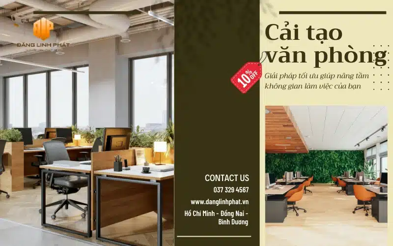 Ảnh bìa dịch vụ cải tạo văn phòng tại TP.HCM