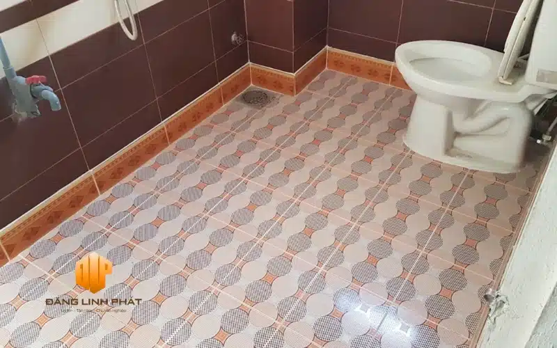 nhà vệ sinh sạch đẹp sau khi hoàn tất chống thấm tại TP.HCM.