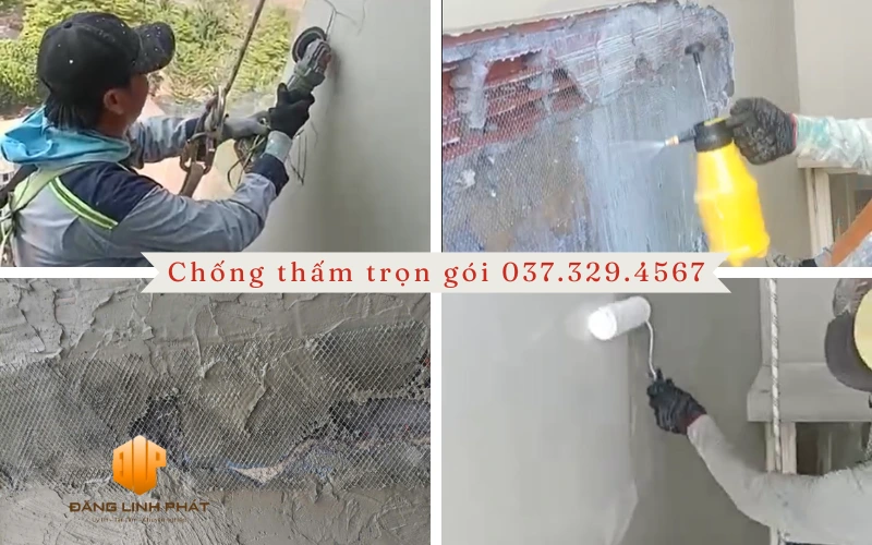quy trình chống thấm tường nhà chuyên nghiệp tại Biên Hòa
