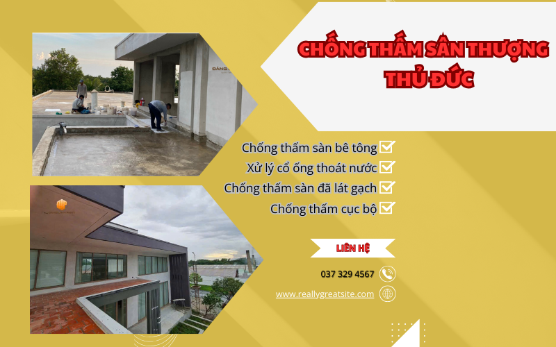 dịch vụ chống thấm sân thượng giá rẻ