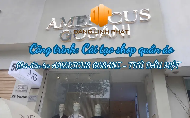 Công trình cải tạo shop quần áo tại Thủ Dầu Một