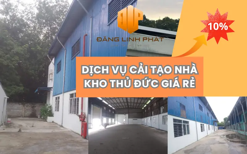 Đơn vị nâng cấp nhà kho cũ thành mới
