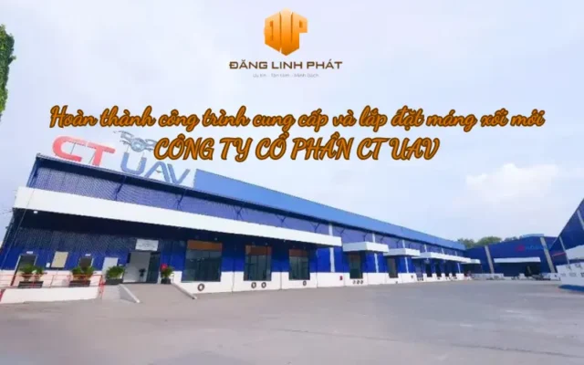 Công trình lắp đặt máng xối mới hoàn thành tại Công ty UAV TP.HCM