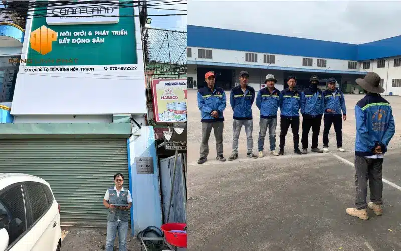 Kỹ sư Đăng Linh Phát khảo sát hiện trạng cải tạo văn phòng TP.HCM