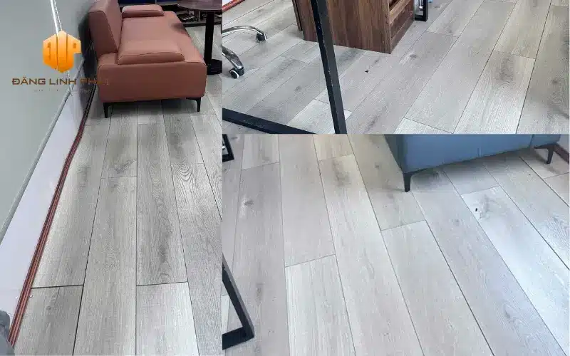 Thi công sàn giả gỗ văn phòng hiện đại do Đăng Linh Phát thực hiện