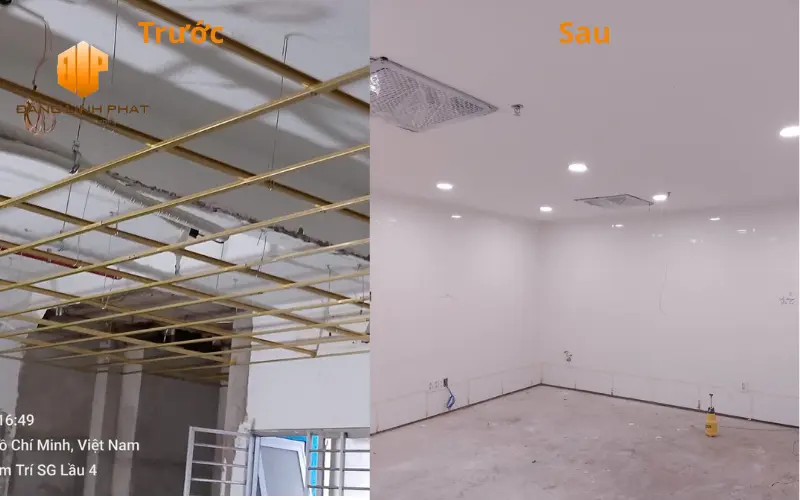 Thi công trần thạch cao văn phòng TP.HCM chuyên nghiệp bởi Đăng Linh Phát